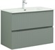 AQUANET Тумба с раковиной Джейн 90 цв.мисти грин (раковина Фортуна) AQUANET-332518