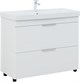 AQUANET Тумба с раковиной Ирис new 100 напольная 2 ящ. цв.белый глянец AQUANET-342096