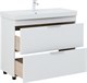 AQUANET Тумба с раковиной Ирис new 100 напольная 2 ящ. цв.белый глянец AQUANET-342096