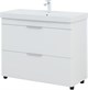 AQUANET Тумба с раковиной Ирис new 100 напольная 2 ящ. цв.белый глянец AQUANET-342096