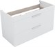AQUANET Тумба с раковиной Ирис new 100 подвесная 2 ящ. цв. белый глянец AQUANET-342095