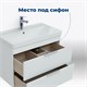 AQUANET Тумба с раковиной Ирис new 70 подвесная 2 ящ. цв. белый глянец AQUANET-312428
