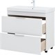 AQUANET Тумба с раковиной Ирис new 90 напольная 2 ящ. цв.белый глянец AQUANET-342094