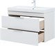 AQUANET Тумба с раковиной Ирис new 90 подвесная 2 ящ. цв. белый глянец AQUANET-342092