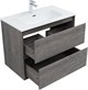 AQUANET Тумба с раковиной Милан (Flash) 80 цв. дуб рошелье AQUANET-340325