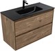 AQUANET Тумба с раковиной Милан 100 цв. дуб рустикальный AQUANET-340165