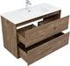 AQUANET Тумба с раковиной Милан 100 цв. дуб рустикальный AQUANET-340165