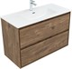 AQUANET Тумба с раковиной Милан 100 цв. дуб рустикальный AQUANET-340165