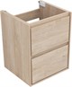 AQUANET Тумба с раковиной Милан 50 цв. дуб светлый AQUANET-340166
