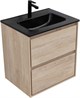 AQUANET Тумба с раковиной Милан 60 цв. дуб светлый AQUANET-340167