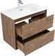 AQUANET Тумба с раковиной Милан 80 цв. дуб рустикальный AQUANET-340164