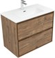 AQUANET Тумба с раковиной Милан 80 цв. дуб рустикальный AQUANET-340164