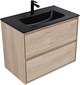 AQUANET Тумба с раковиной Милан 80 цв. дуб светлый AQUANET-340169