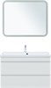 AQUANET Тумба с раковиной Нота new 100 цв.белый глянец AQUANET-335873