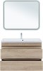 AQUANET Тумба с раковиной Нота new 100 цв.дуб светлый AQUANET-335883