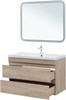 AQUANET Тумба с раковиной Нота new 100 цв.дуб светлый AQUANET-335883