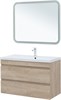 AQUANET Тумба с раковиной Нота new 100 цв.дуб светлый AQUANET-335883