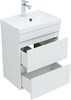 AQUANET Тумба с раковиной Нота new 50 цв.белый глянец AQUANET-335869
