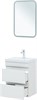 AQUANET Тумба с раковиной Нота new 50 цв.белый глянец AQUANET-335869