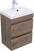 AQUANET Тумба с раковиной Нота new 50 цв.дуб веллингтон табак AQUANET-335874
