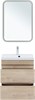 AQUANET Тумба с раковиной Нота new 58 цв.дуб светлый AQUANET-335880