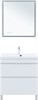 AQUANET Тумба с раковиной Нота New 75 белый глянец AQUANET-345799