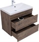 AQUANET Тумба с раковиной Нота new 75 цв.дуб веллингтон табак AQUANET-335876
