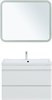 AQUANET Тумба с раковиной Нота new 90 цв.белый глянец AQUANET-335872