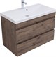 AQUANET Тумба с раковиной Нота new 90 цв.дуб веллингтон табак AQUANET-335877