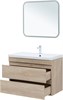 AQUANET Тумба с раковиной Нота new 90 цв.дуб светлый AQUANET-335882
