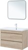 AQUANET Тумба с раковиной Нота new 90 цв.дуб светлый AQUANET-335882
