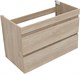 AQUANET Тумба с раковиной Нота new 90 цв.дуб светлый AQUANET-335882