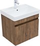 AQUANET Тумба с раковиной Оптима 60 цв. дуб рустикальный AQUANET-345351