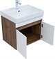 AQUANET Тумба с раковиной Оптима 60 цв. дуб рустикальный/белый сатин AQUANET-345352