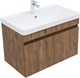 AQUANET Тумба с раковиной Оптима 80 цв. дуб рустикальный AQUANET-345359