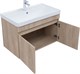 AQUANET Тумба с раковиной Оптима 80 цв. дуб светлый AQUANET-345361