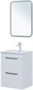 AQUANET Тумба с раковиной Практика 50 2 ящ. цв.белый глянец AQUANET-354885
