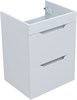 AQUANET Тумба с раковиной Практика 50 2 ящ. цв.белый глянец AQUANET-354885