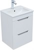 AQUANET Тумба с раковиной Практика 50 2 ящ. цв.белый матовый AQUANET-332512