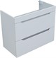 AQUANET Тумба с раковиной Практика 80 2 ящ. цв.белый глянец AQUANET-354989