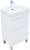 AQUANET Тумба с раковиной Слим 50 напольная 2 ящ. цв.белый сатин AQUANET-348176