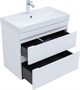 AQUANET Тумба с раковиной Слим 70 2 ящ. цв.белый сатин AQUANET-348179