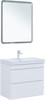 AQUANET Тумба с раковиной Слим 70 2 ящ. цв.белый сатин AQUANET-348179