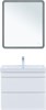 AQUANET Тумба с раковиной Слим 80 2 ящ. цв.белый сатин AQUANET-348181