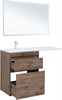 AQUANET Тумба с раковиной Токио 130 R напольная 2 ящика, цв. дуб веллингтон AQUANET-335590