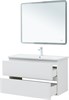 AQUANET Тумба с раковиной Эмбер 105 2 ящ. цв.белый матовый (раковина Urban) AQUANET-332498