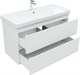 AQUANET Тумба с раковиной Эмбер 105 2 ящ. цв.белый матовый (раковина Urban) AQUANET-332498