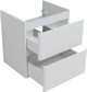 AQUANET Тумба с раковиной Эмбер 60 2 ящ. цв.белый матовый (раковина Luxury) AQUANET-332494