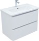 AQUANET Тумба с раковиной Эмбер 80 2 ящ. цв.белый матовый (раковина Urban) AQUANET-332500