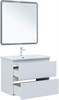AQUANET Тумба с раковиной Эмбер 80 2 ящ. цв.белый матовый (раковина Urban) AQUANET-332500